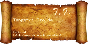 Tengerdi Izolda névjegykártya
